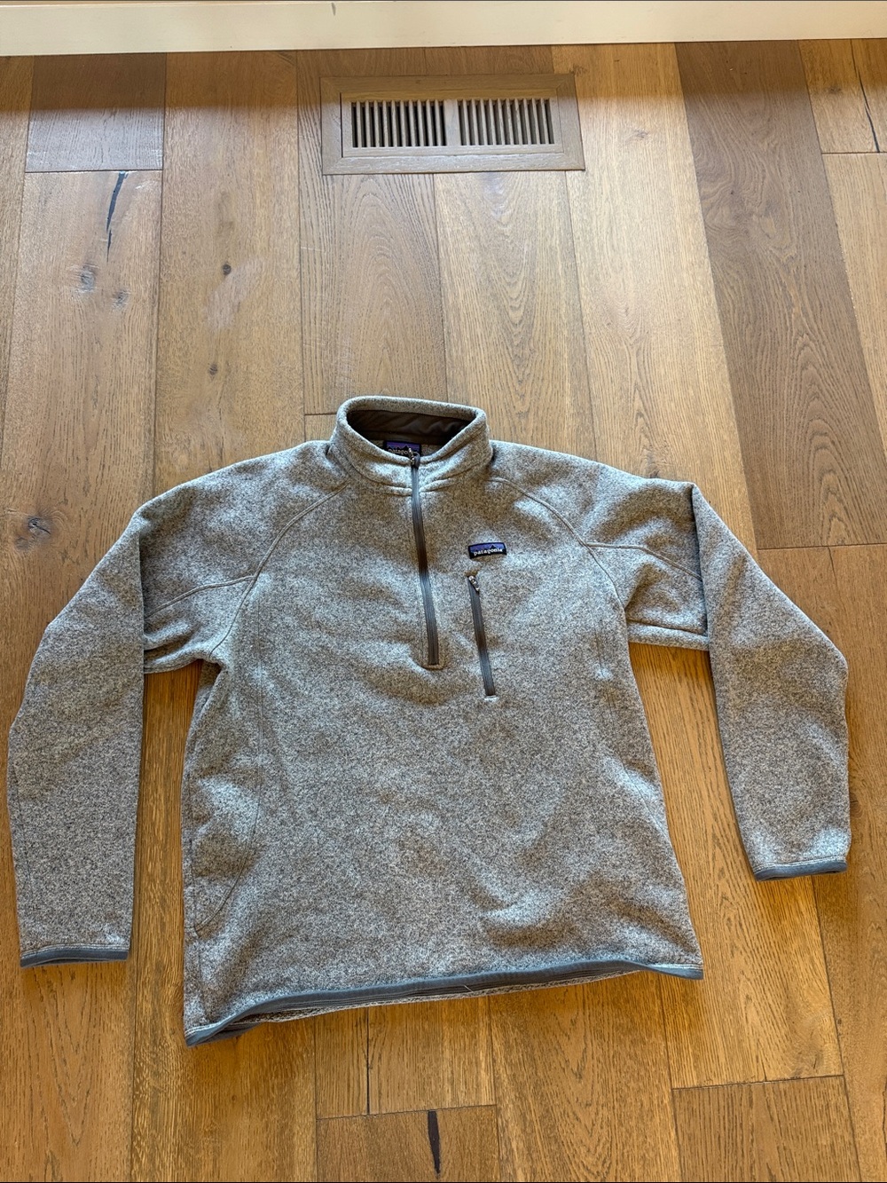 Patagonia Gray Half-Zip Fleece Pullover